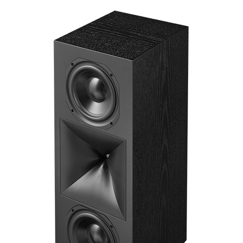 Satin black ash wood veneer finish